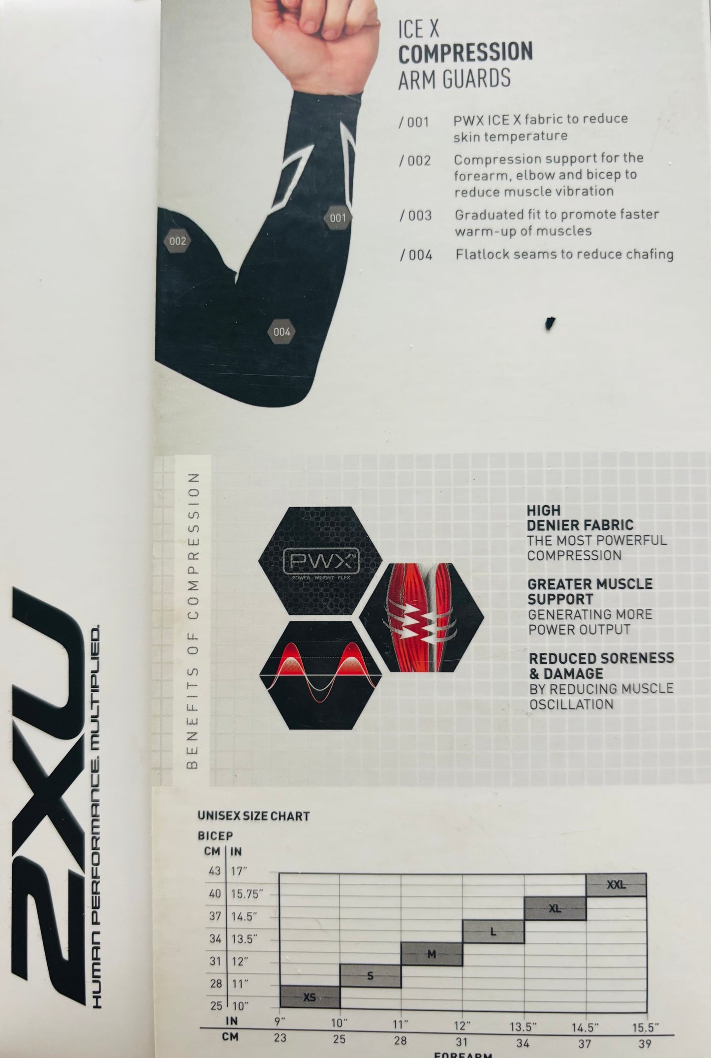 2XU ICE X Compression Arm Guards (Pair)
