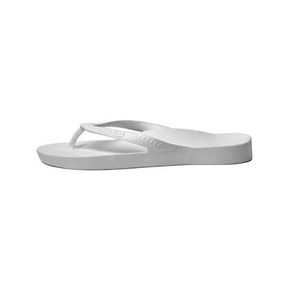 Archies White Arch Support Thongs