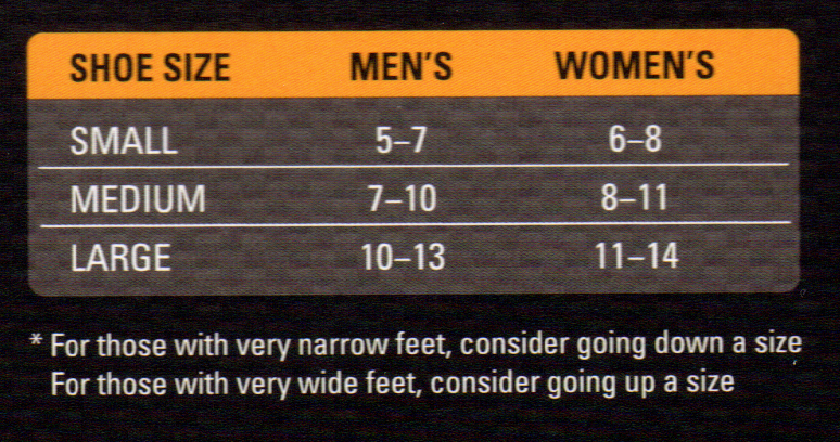 Mizuno ankle on sale brace sizing chart