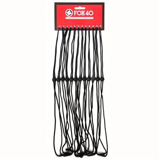 FOX 40 Breakaway Lanyard - Black 12Pk