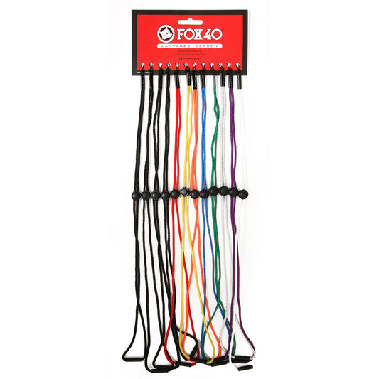 FOX 40 Breakaway Lanyard - Multi Colour 12 Pk