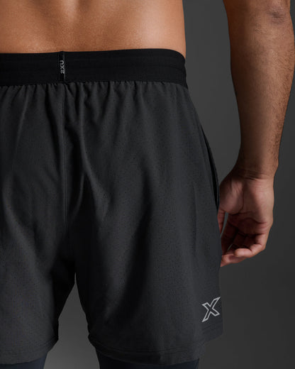 2XU Men's Aero 2-in-1 5 Inch Shorts