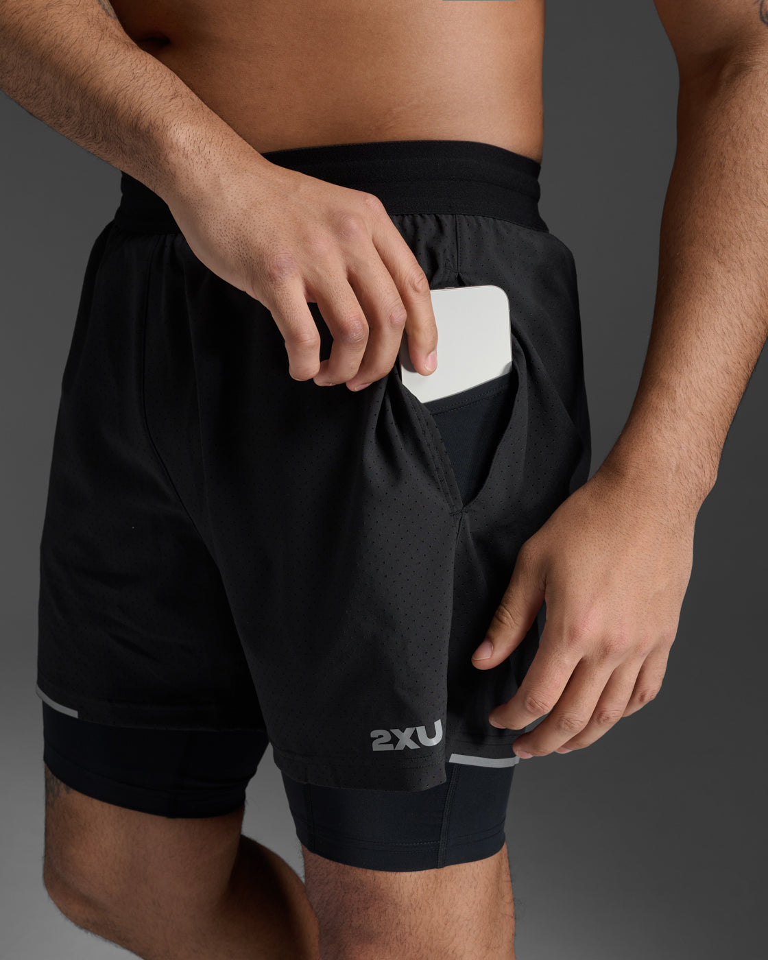 2XU Men's Aero 2-in-1 5 Inch Shorts