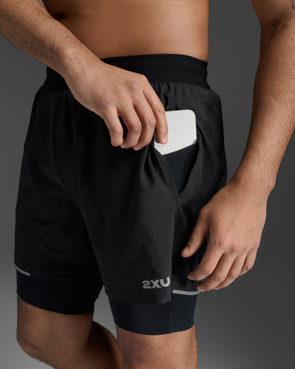 2XU Men's Aero 2-in-1 5 Inch Shorts