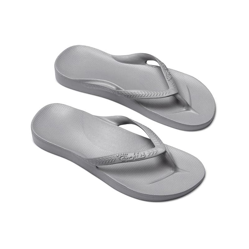 Archies Grey Arch Support Thongs –