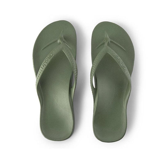 Archies Khaki Arch Support Thongs