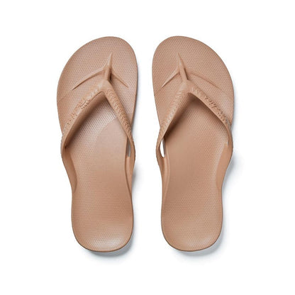 Archies Tan Arch Support Thongs